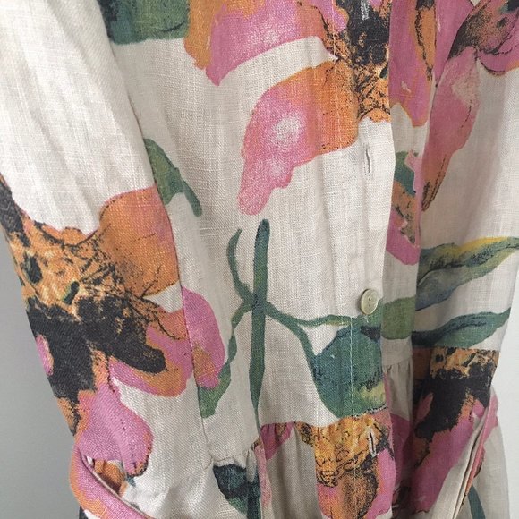 Marisa & Marie linen Floral dress - Picture 4 of 4